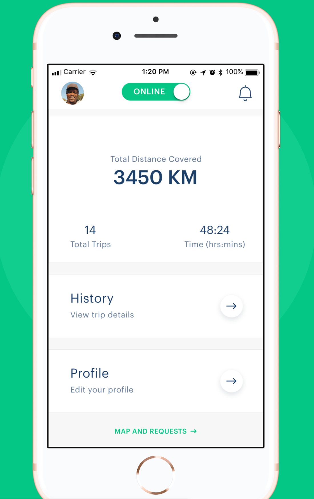 GSK Driver, driver app and admin panel